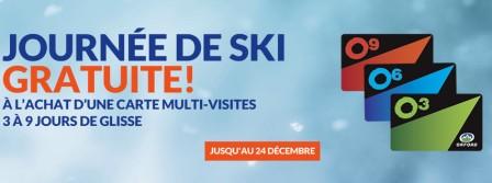 Mt Orford journée gratuite a l'achat d'un billet Conditions de ski RSA