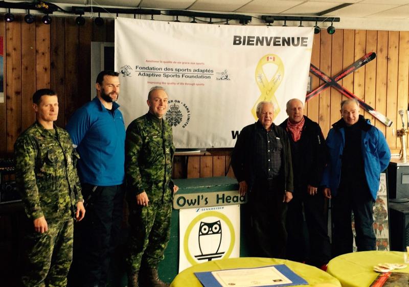 Mont Owl s Head et les Forces Armees Canadienne Condition de ski RSA