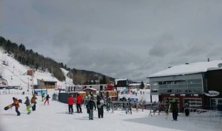 Station Val-Sainte-Côme - C'étais une journée parfaite sur toute la ligne.