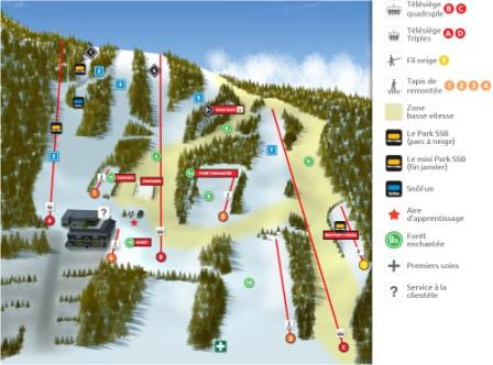 Ski Saint Bruno Carte des piste
