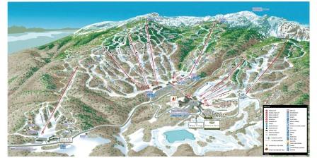Stowe (Vermont) carte des pistes